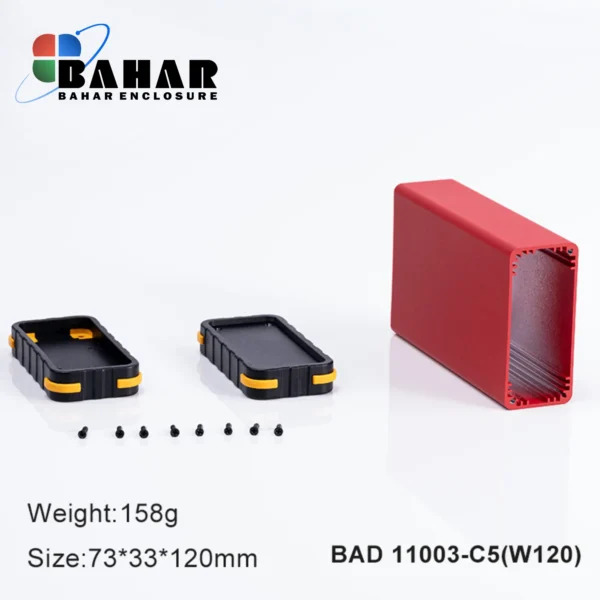 BAD 11003 C6-W120 جعبه آلومینیومی اکسترود پانل پلاستیکی - Image 4