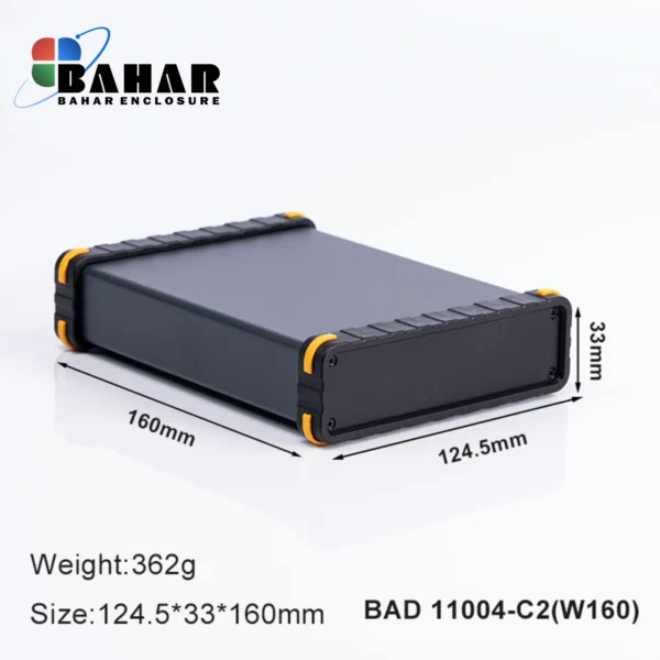 BAD 11004 C2-W120  جعبه آلومینیومی اکسترود پانل پلاستیکی