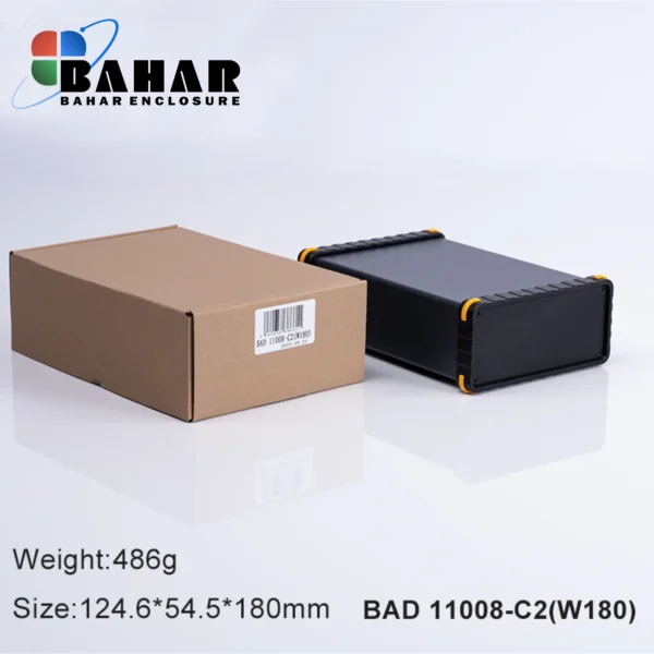 BAD 11008 C2-W180  جعبه آلومینیومی اکسترود پانل پلاستیکی - Image 2