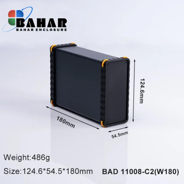 BAD 11008 C2-W180  جعبه آلومینیومی اکسترود پانل پلاستیکی
