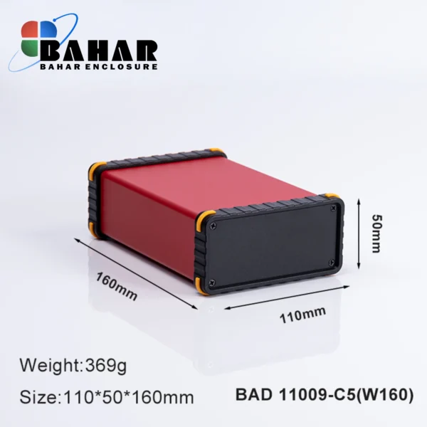 BAD 11009 C5-W160 جعبه آلومینیومی اکسترود پانل پلاستیکی
