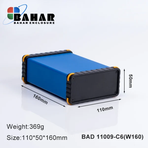 BAD 11009 C6-W160 جعبه آلومینیومی اکسترود پانل پلاستیکی