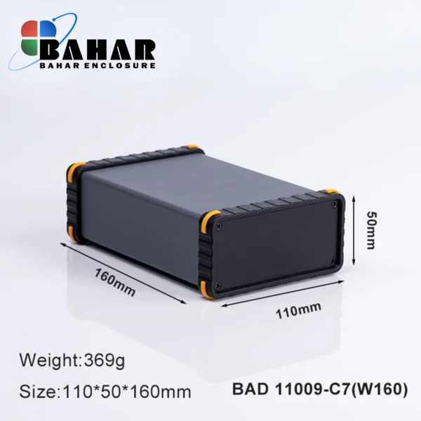 BAD 11009 C7-W160 جعبه آلومینیومی اکسترود پانل پلاستیکی