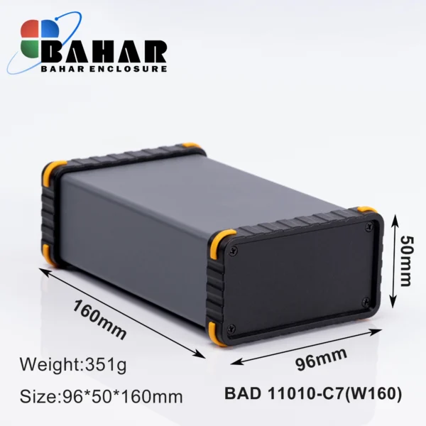 BAD 11010 C7-W160  جعبه آلومینیومی اکسترود پانل پلاستیکی