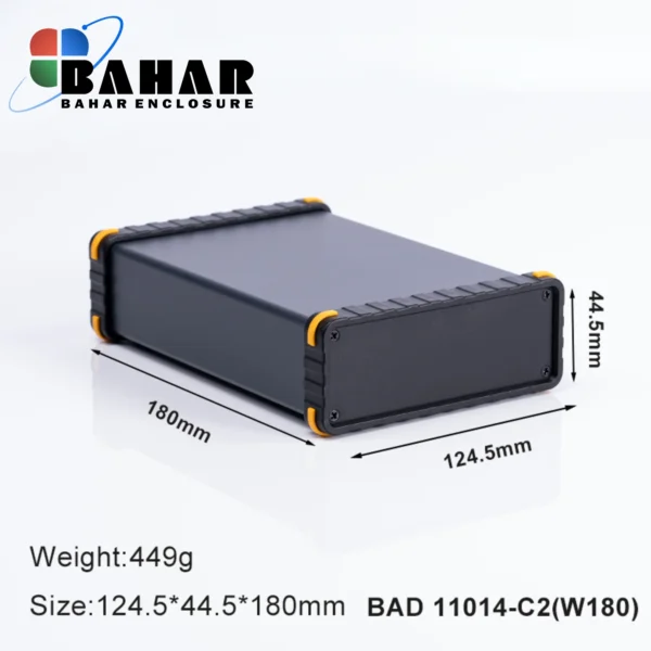 BAD 11014 C2-W180جعبه آلومینیومی اکسترود پانل پلاستیکی