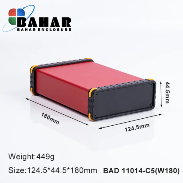 BAD 11014 C5-W180 جعبه آلومینیومی اکسترود پانل پلاستیکی
